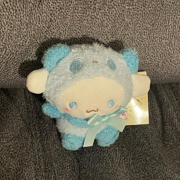 Cinnamoroll Plush x Panda Cosplay Costume Keychain - Picture 3 of 7